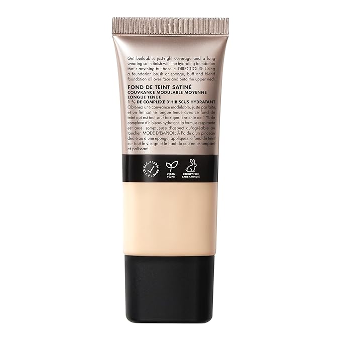 e.l.f. Soft Glam Foundation, Medium Coverage, Long-Lasting & Buildable Foundation For A Smooth, Satin Finish, Vegan & Cruelty-Free, 11 Fair Neutral-BrightBean Baby