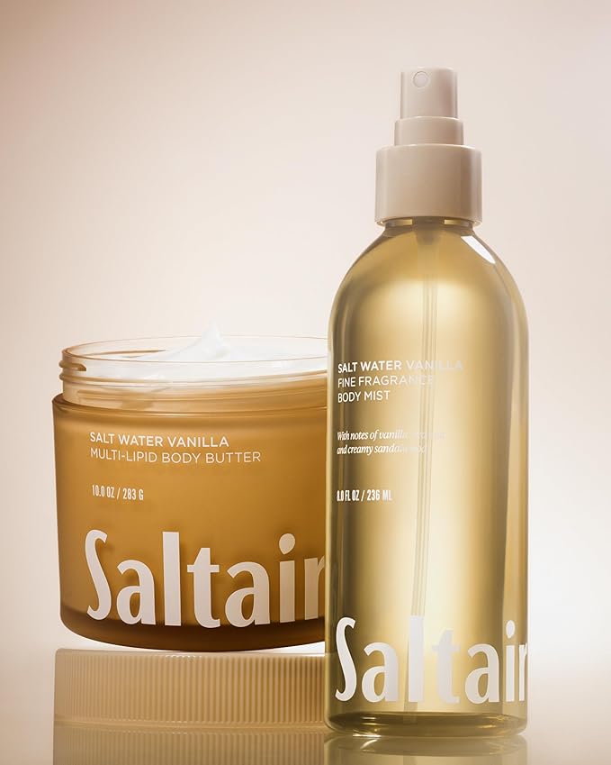 Saltair Body Mist 2 Pack - Fine Fragrance, Lightweight Body Spray Mist with Salt Water Vanilla Scent. Long Lasting Perfume Mist. 2x 8oz Bottles-BrightBean Baby