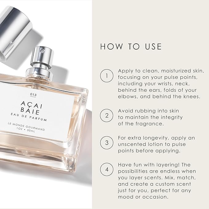 Le Monde Gourmand Açai Baie Eau de Parfum - 1 fl oz (30 ml) - Vanilla, Berry, Muguet Perfume Notes-BrightBean Baby