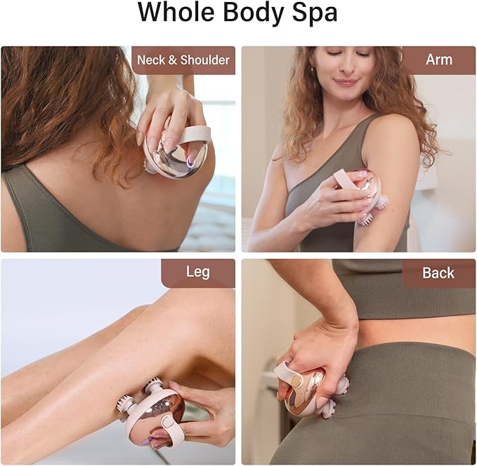 arboleaf Scalp Massager Kneading Head Massager Scalp Stress Relax Portable Rechargeable Hair Massager Shower Massage Waterproof Cat Massager Scratcher,Gift for Mom Dad-BrightBean Baby