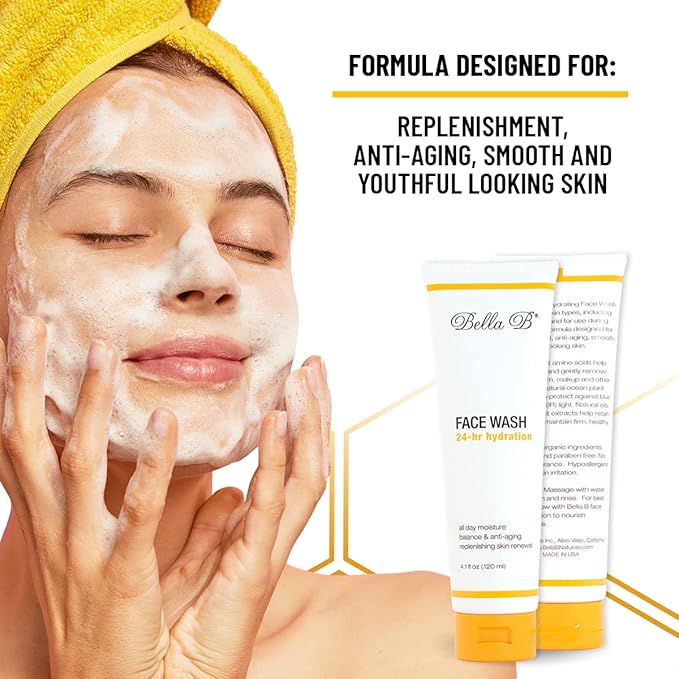 Bella B Bundle - Face Wash 4.1oz and Face Lotion 3.4oz-BrightBean Baby