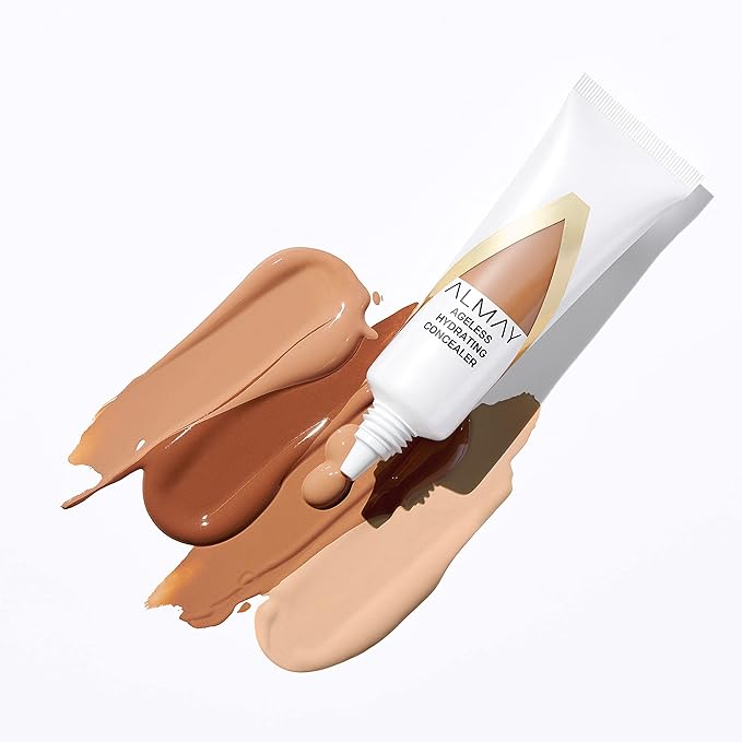 Almay Anti-Aging Concealer, Face Makeup with Hyaluronic Acid, Niacinamide, Vitamin C & E, Hypoallergenic-Fragrance Free, 030 Medium, 0.37 Fl Oz-BrightBean Baby