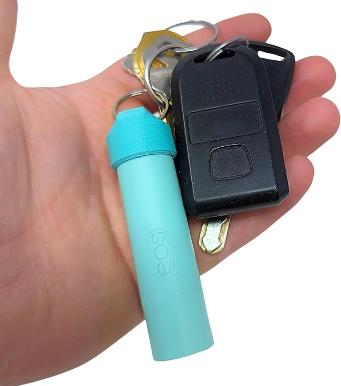 Keychain Holder EOS Lip Balm Stick (Keychain Only) - Travel Size Lip Balm Chapstick - Healing Stick - Made in USA-BrightBean Baby