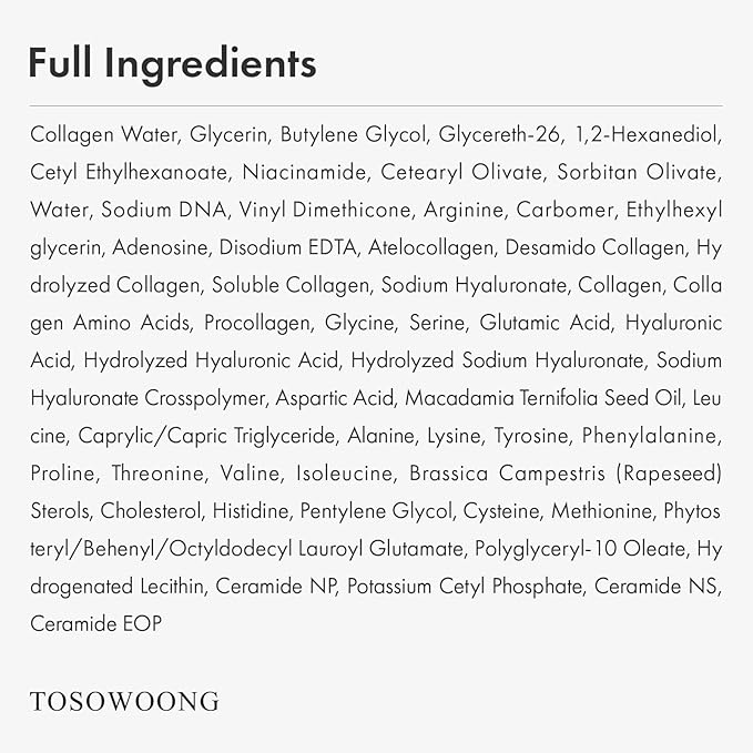 Real Collagen Face Serum, Hydrating & Firming Serum with hydrolyzed collagen, Hyaluronic Acid, Plumps, Sagging Skin, Reduces Fine Lines and Wrinkles, Korean Skincare, 33ml / 1.11 fl. oz.-BrightBean Baby