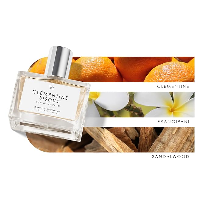 Le Monde Gourmand Clémentine Bisous Eau de Parfum - 1 fl oz (30 ml) - Sandalwood, Citrus, Floral Perfume Notes-BrightBean Baby