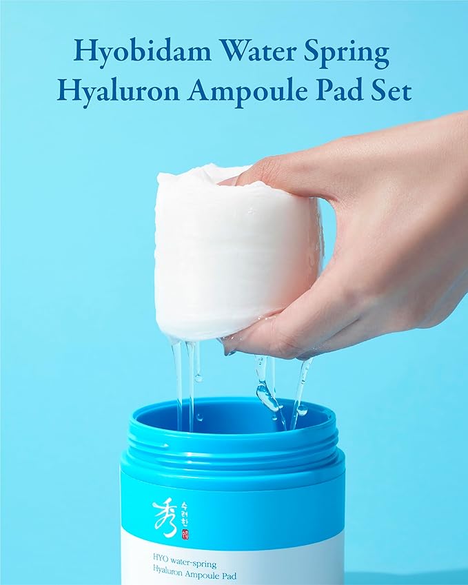 Sooryehan HYOBIDAM Cotton Facial Toner Pads (160 ml/5.41 fl oz * 2 ea) - Gentle Daily Toner Pads for Soothing, Moisturizing, and Exfoliating. Hyaluronic Acid. Korean Skin Care-BrightBean Baby