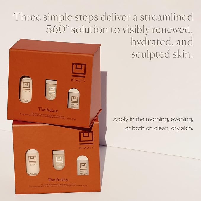 U Beauty Preface Kit | Skin Care Gift Value Set with Retinol, Vitamin C Serum Anti-Aging Essentials Skin Tightening Arm Cream + Facial Hyaluronic Acid Morning and Night - 2.7oz (Set of 3)-BrightBean Baby