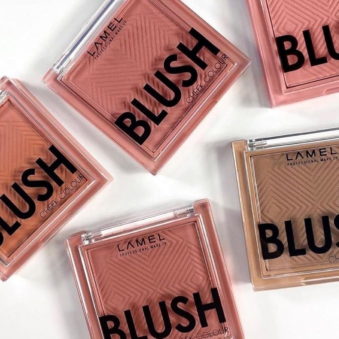 Lamel Blush Cheek Rouge Color Mini - Blendable Natural Blush Powder - Enhances & Defines Shapes & Features - Shading & Contouring Powder Blush - 4 Universal Shades - № 402 (Rouge) - 3.8g / 0.13 oz-BrightBean Baby