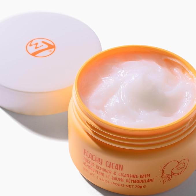 W7 Peachy Clean Face Cleansing Balm - Makeup Remover Melt With Fruit Juice - Clean Oil Free Skin-BrightBean Baby