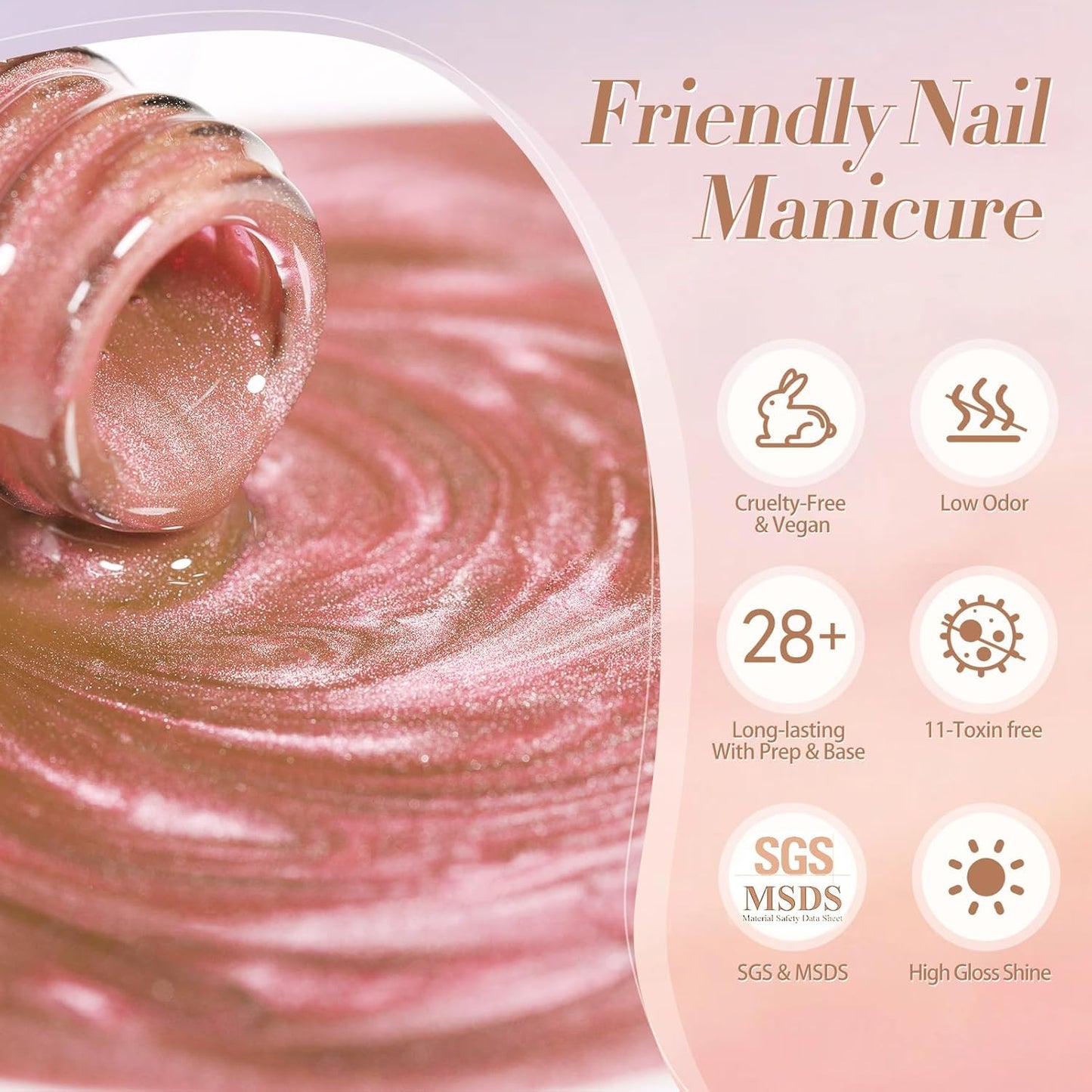 BORN PRETTY Cat Magnetic Eye Gel Nail Polish Crystal Light Vei Magnetic Gel Polish Nail Art Manicure DIY at Home 15ML-BrightBean Baby