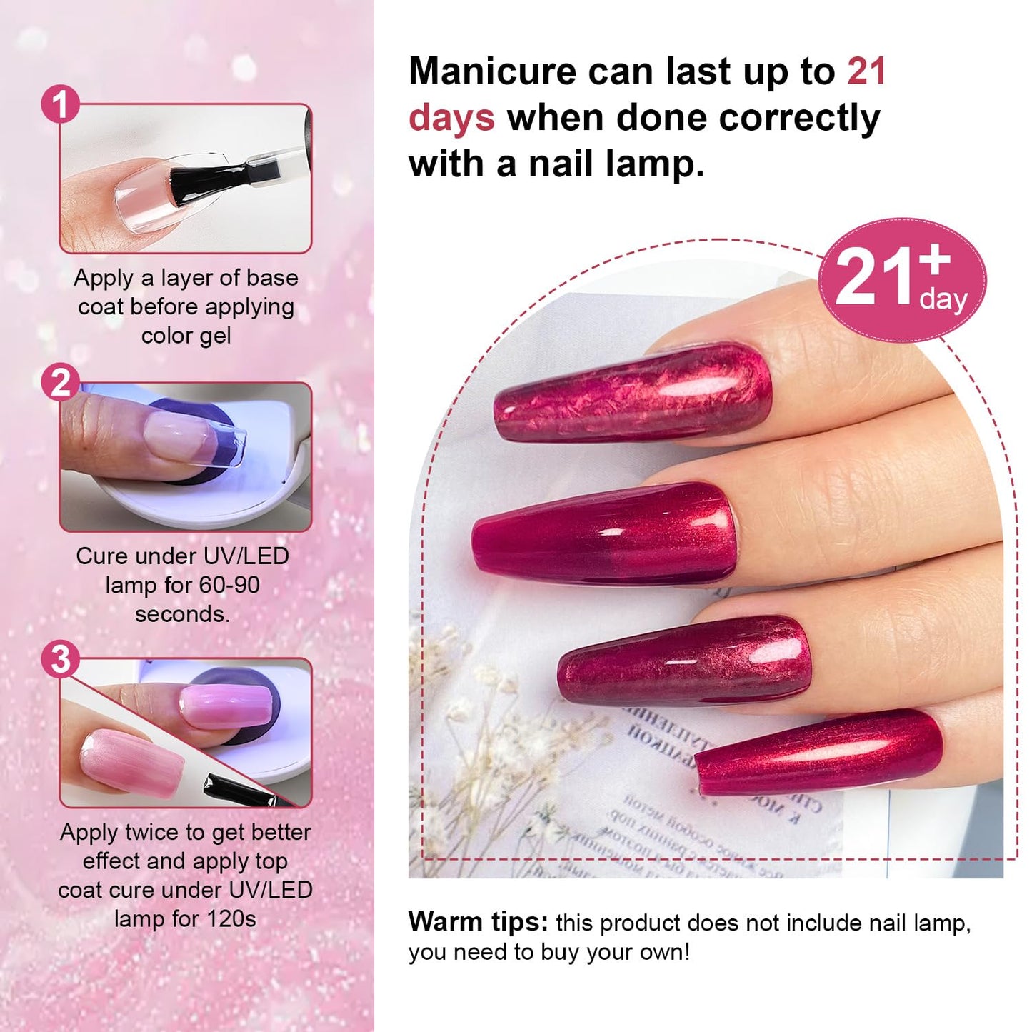 JODSONE 10 Color Gel Nail Polish Set with Base Coat and Top Coat Great DIY Salon Home Gift-BrightBean Baby