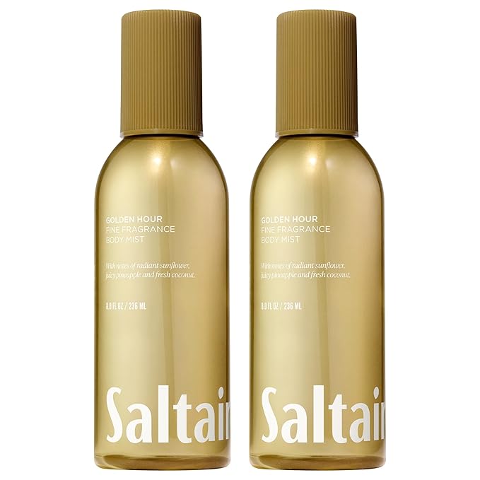 Saltair Body Mist 2 Pack - Fine Fragrance, Lightweight Body Spray Mist with Golden Hour Scent. Long Lasting Perfume Mist. 2x 8oz Bottles-BrightBean Baby
