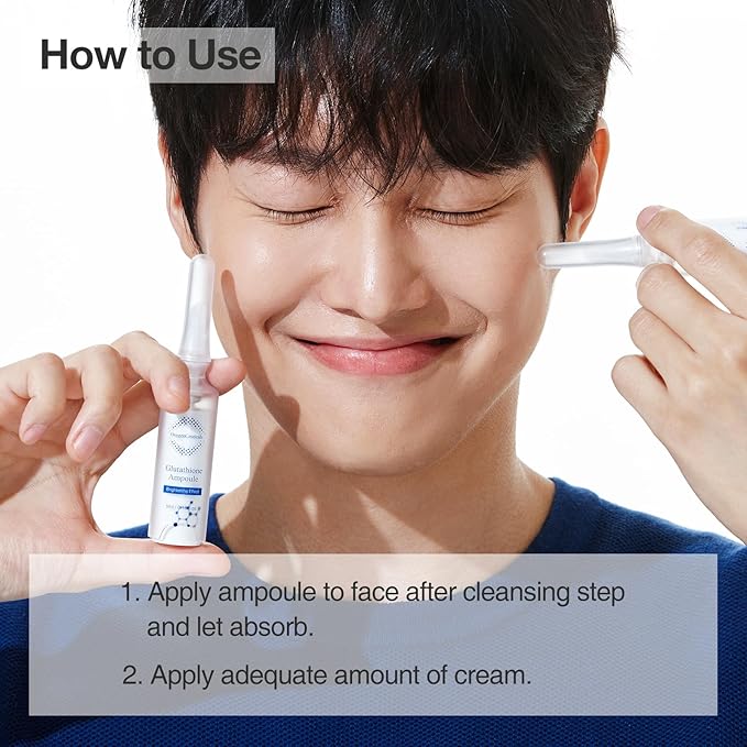 Instant Brightening Kit with Glutathione and Niacinamide | OxygenCeuticals Glutathione ToneUp Kit | Intensive Brightening Ampoule and Cream | 2 Pcs Set | Made in Korea-BrightBean Baby