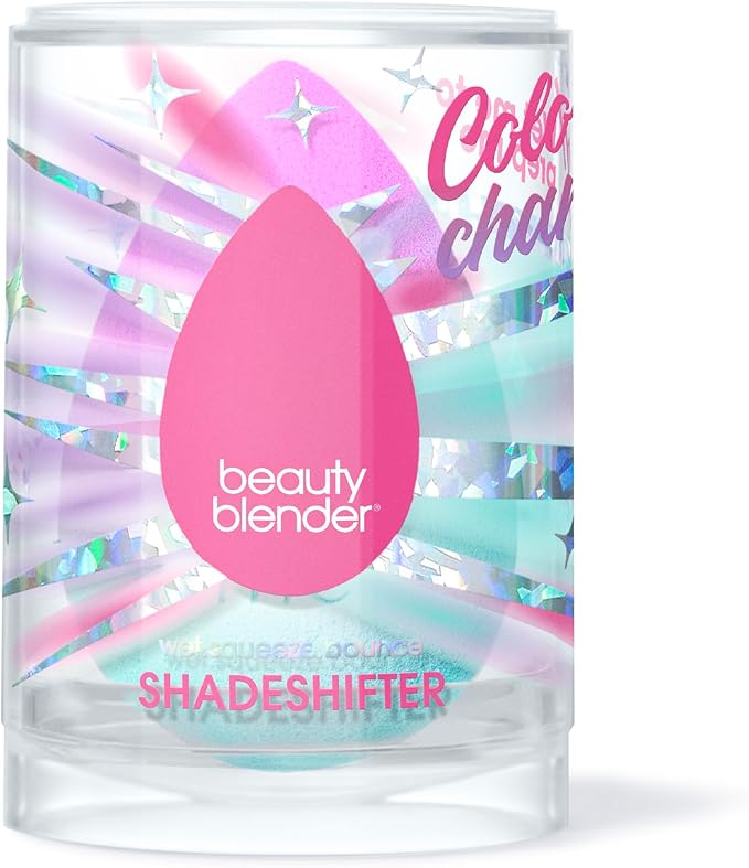 Beautyblender® | Wave Color Changing Blender Makeup Sponge | Blend Liquid Foundations, Powders and Creams | Streak Free Application | Vegan, Cruelty Free | Made in USA-BrightBean Baby