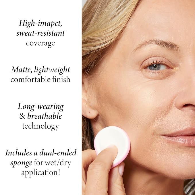 LAURA GELLER NEW YORK Baked Double Take Powder Foundation - Medium - Buildable Medium to Full Coverage - Matte Finish-BrightBean Baby