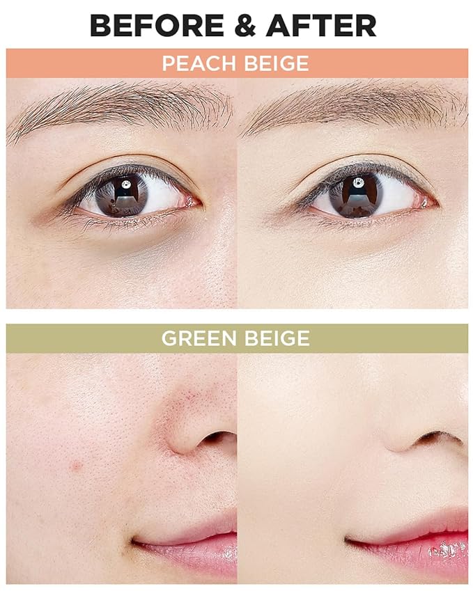 THESAEM Cover Perfection Pot Concealer #Peach Beige - High Adherence & Coverage Balm, Conceals Dark Circles, Corrects Dark Under Tones, Matte Finish Sebum Control for Oily and Combination Skin-BrightBean Baby