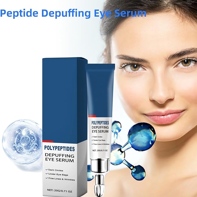 Peptide Depuffing Eye Serum, Himeye Peptide Eye Serum, Men's Caffeine Eye Serum, Men's Collagen Anti-Aging Eye Cream for Wrinkles, 0.5 Ounce (Pack of 2)-BrightBean Baby