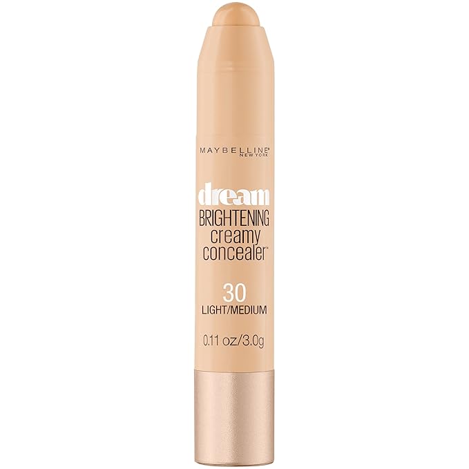 Maybelline Dream Brightening Creamy Concealer, Light/Medium, 0.11 oz.-BrightBean Baby