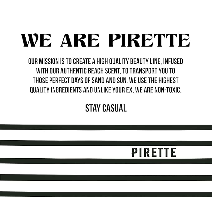 PIRETTE Fragrance Oil Roll On, Beach-Inspired, Long Lasting Perfume Oil with Notes of Fresh Green Coconut, Surf Wax & Sunscreen, Daily Rollerball Perfume for Women, 0.5 fl oz-BrightBean Baby