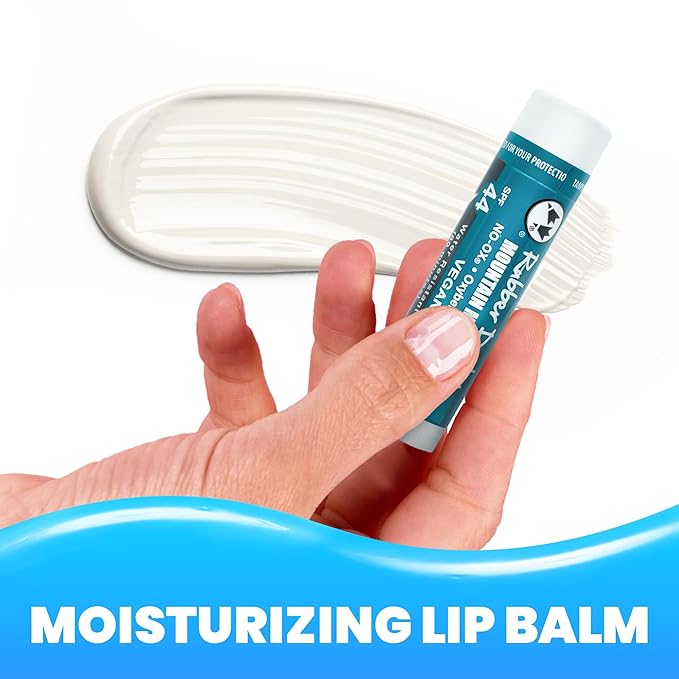 Rubber Ducky | Lip Sunscreen, Lip Balm with SPF 44, Waterproof Sunscreen Lip Balm | Vegan, Untinted, Mint Flavor, with Vitamin E | All Season - Broad Spectrum Sunscreen for Lips-BrightBean Baby