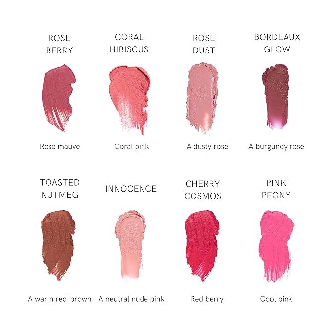 HAN Skincare Cosmetics Vegan, Cruelty-Free, 3-in-1 Multistick for Cheeks, Lips, Eyes, Cherry Cosmos | Large