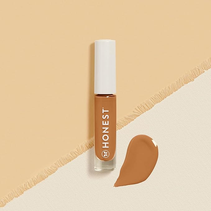 Honest Beauty Fresh Flex Concealer with Niacinamide + Vitamin E + Hyaluronic Acid | Vegan + Cruelty free | Maple, 0.17 fl oz-BrightBean Baby