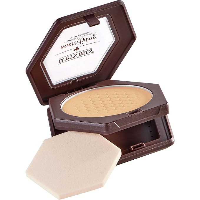 Burt’s Bees 100% Natural Mattifying Powder Foundation, Bare - 0.3 Ounce-BrightBean Baby