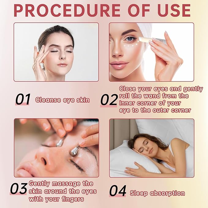 1Pcs Retinol Eye Stick, Retinol Under Eye Cream for Puffiness and Dark Circles, Hydrating Eye Cream Anti Aging for Enhanced Under Eye Nourishment.-BrightBean Baby