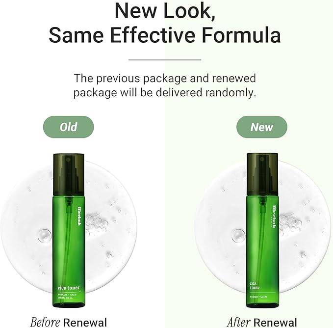 Meebak CICA Toner Spray | Korean Face Mist | Facial Spray with Centella Asiatica & Vitamin E | Soothing Face Toner for Sensitive, Oily, and Combination Skin | 4 fl oz-BrightBean Baby