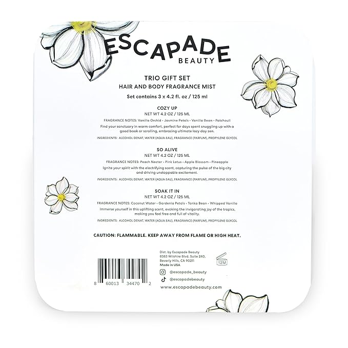 Trio Gift Set: So Alive, Soak it In, Cozy Up - Hair and Body Fragrance Mist - (3), 4.2oz each-BrightBean Baby