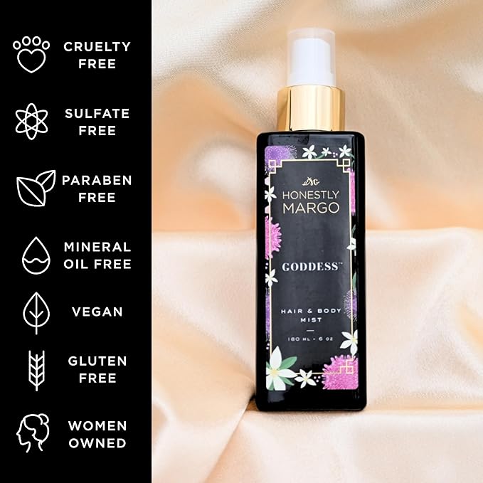 Goddess Hair & Body Mist (6 Oz) – Alluring Perfume for Women for Hair and Skin with Bergamot, Jasmine, Musk, Amber and Oud Scent – Luxury Hair Perfume for Women & Body Spray-BrightBean Baby