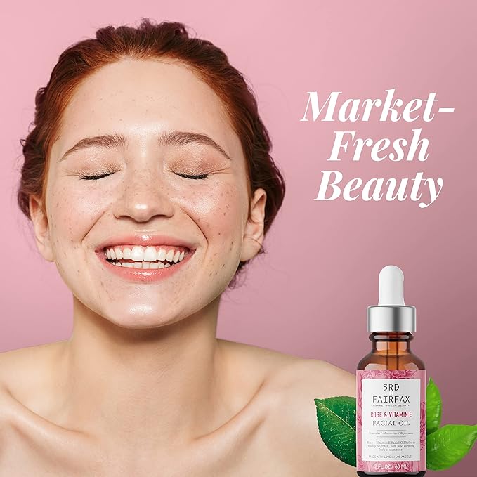 Rose & Vitamin E Facial Oil - 2oz-BrightBean Baby