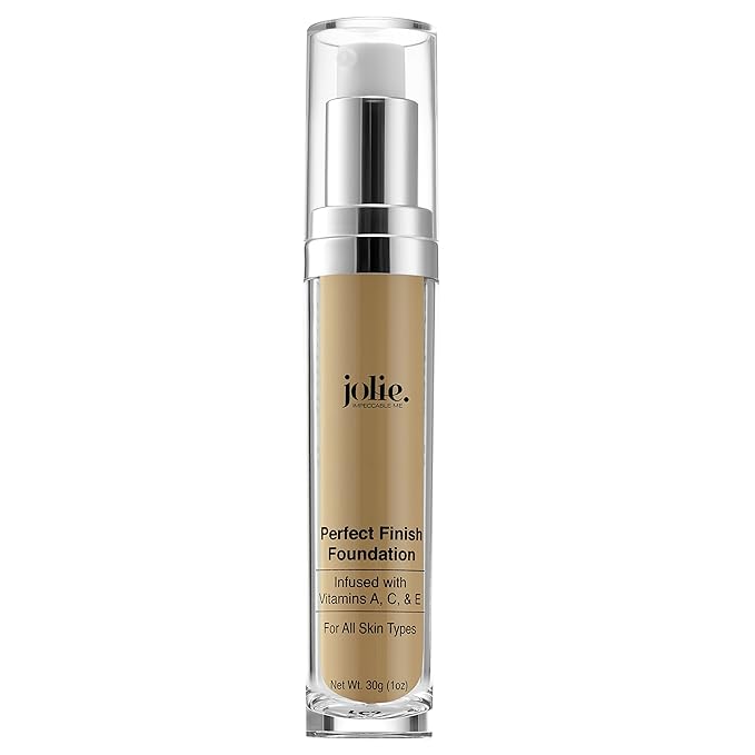 Jolie Perfect Finish Liquid Foundation Makeup SPF 15 Oil Free (MW1)-BrightBean Baby