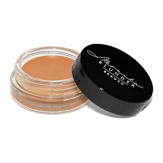 Monika Blunder Beauty - Blunder Cover Foundation Concealer - Shade: 6 - Sechs - Deep, Neutral/Golden Undertones - Clean Beauty, All-In-One, Cruelty-Free, Vegan - 0.62 oz-BrightBean Baby
