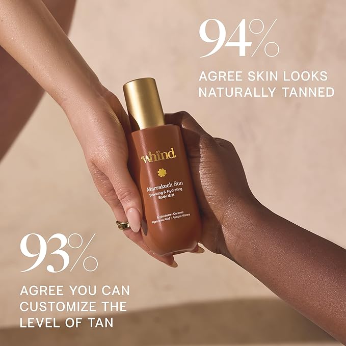 Hydrating Self-Tanning Body Mist – Lightweight Bronzing Spray with Hyaluronic Acid & Glycerin for a Natural Tan – 200ml