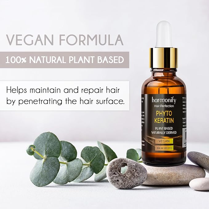 Pure Phyto Keratin Serum, Nourishing and Reviving Damaged Hair and Scalp, Natural, Vegan Phyto Hair Products, Thicker and Healthier Hair in 90 Days, All Hair Types-BrightBean Baby