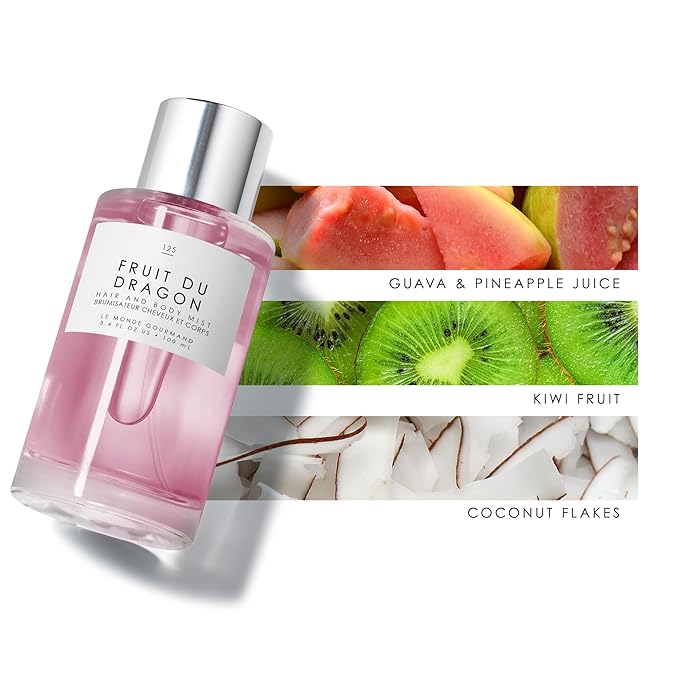 Le Monde Gourmand Fruit du Dragon Hair & Body Mist - 3.4oz (100ml) - Fruity, Coconut Fragrance Notes-BrightBean Baby
