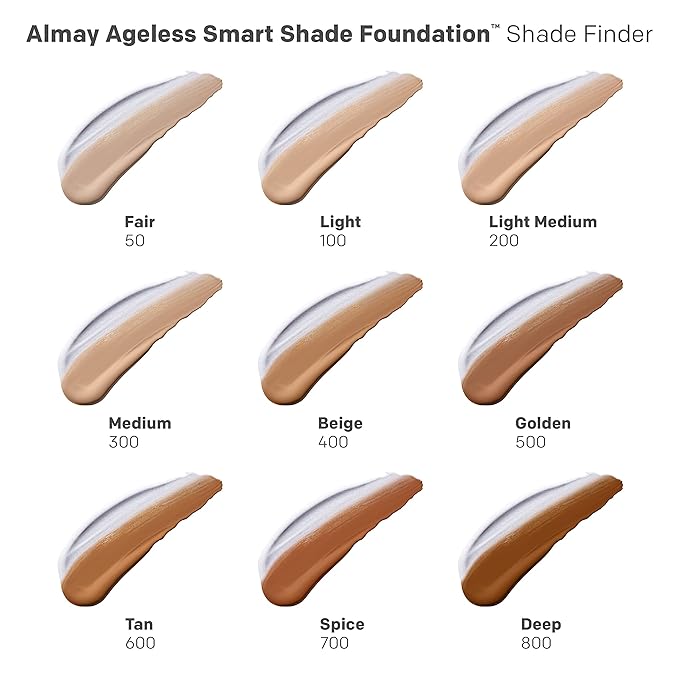 Almay Anti-Aging Foundation, Smart Shade Face Makeup with Hyaluronic Acid, Niacinamide, Vitamin C & E, Hypoallergenic-Fragrance Free, 200 Light Medium, 1 Fl Oz (Pack of 1)-BrightBean Baby