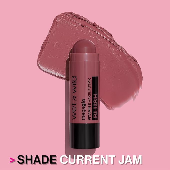 wet n wild MegaGlo Makeup Stick, Buildable Color, Versatile Use, Cruelty-Free & Vegan - Dusty Pink