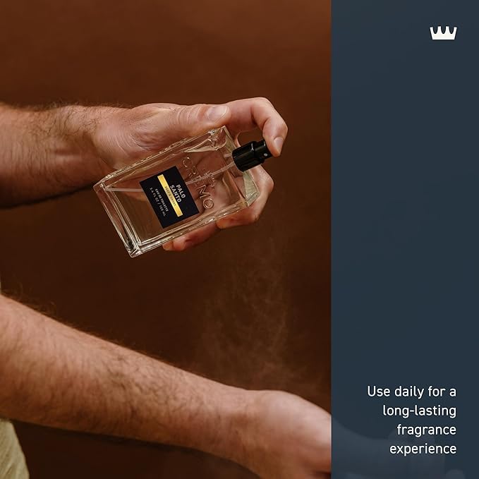 Cremo Cologne for Men - Palo Santo Mens Cologne Spray - A Combination of Bright Cardamom, Dry Papyrus and Aromiatic Palo Santo, Fragrances For Men, 3.4 Fl Oz-BrightBean Baby