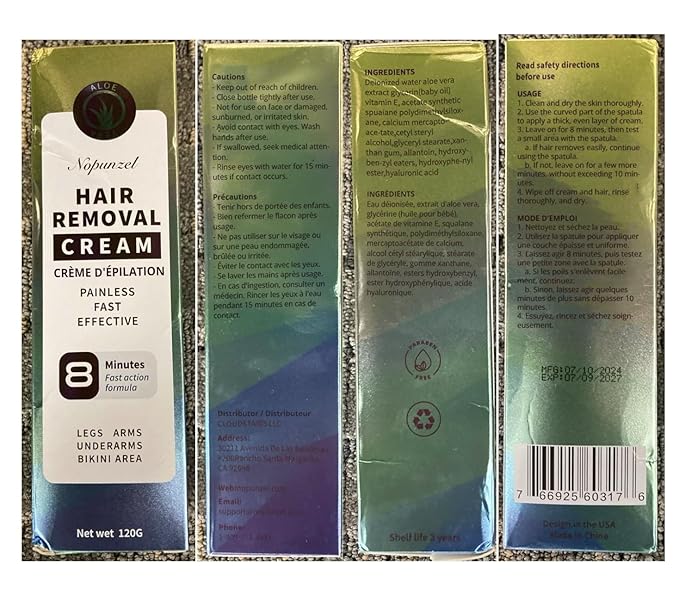 Hair Removal Cream for Women, Men - Bikini, Intimate Areas - Painless Depilatory for Body, Legs, Arms, Underarms, Private Areas - 120g-BrightBean Baby