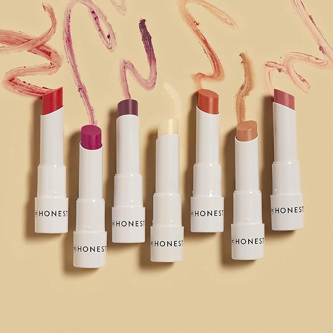 Honest Beauty Tinted Lip Balm | Antioxidant-rich Acai Extracts + Avocado Oil | EWG Certified, Vegan, Cruelty Free | White Nectarine-BrightBean Baby