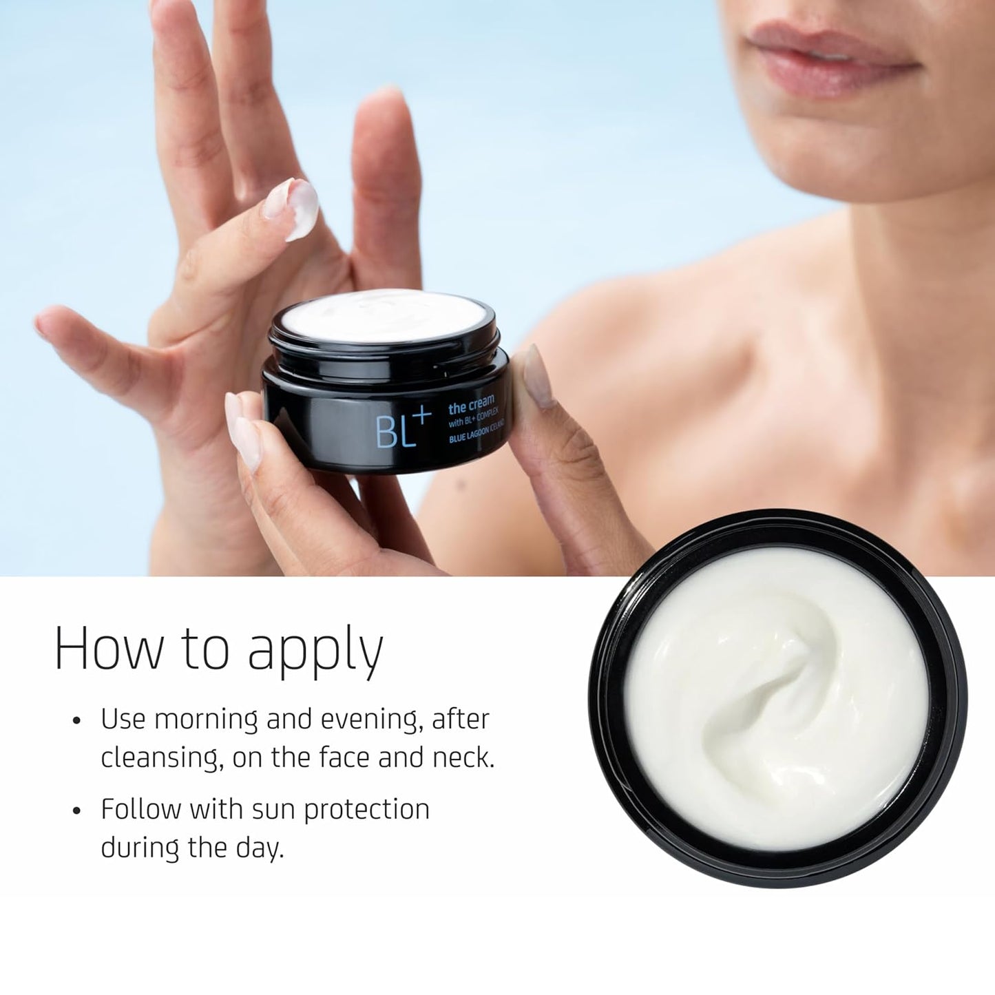 Blue Lagoon - BL+ The Cream Whipped Facial Moisturizer | Sustainable, Bioactive Luxury Skincare (Mini, 0.5 oz | 15 ml)-BrightBean Baby