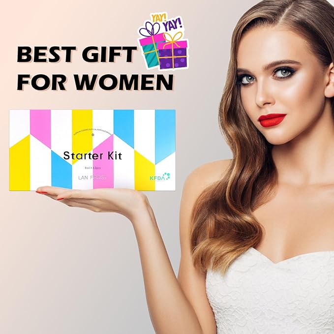 BB Pigment Serum Starter Kit Hyaluronic Acid Essence Foundation BB Facial Glow Skin Care Kit 0.27oz 12 Vials, Combined With Niacinamide and Peptides To Brighten Skin Tone Anti-Aging Foundation #1-BrightBean Baby