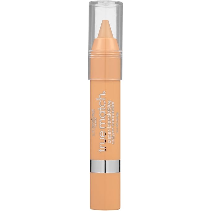 L'Oreal Paris True Match Super Blendable Crayon Concealer, Fair/Light Warm, 0.1 oz.-BrightBean Baby
