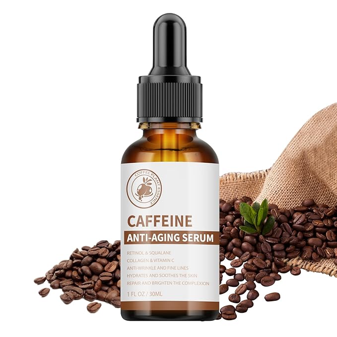 Caffeine Eye Serum Under Eye Treatment Serum for Moisturizing Anti-Aging Brightening Eye Serum, Caffeine Eye Cream for Wrinkles, Dark Spots and Dark Circles Beauty Skin Care-BrightBean Baby