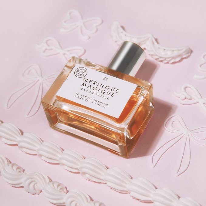 Le Monde Gourmand Meringue Magique Eau de Parfum, Gemeni Bakes Collaboration - 1 fl oz (30 ml) - Praline, Orange, Gardenia Perfume Notes-BrightBean Baby