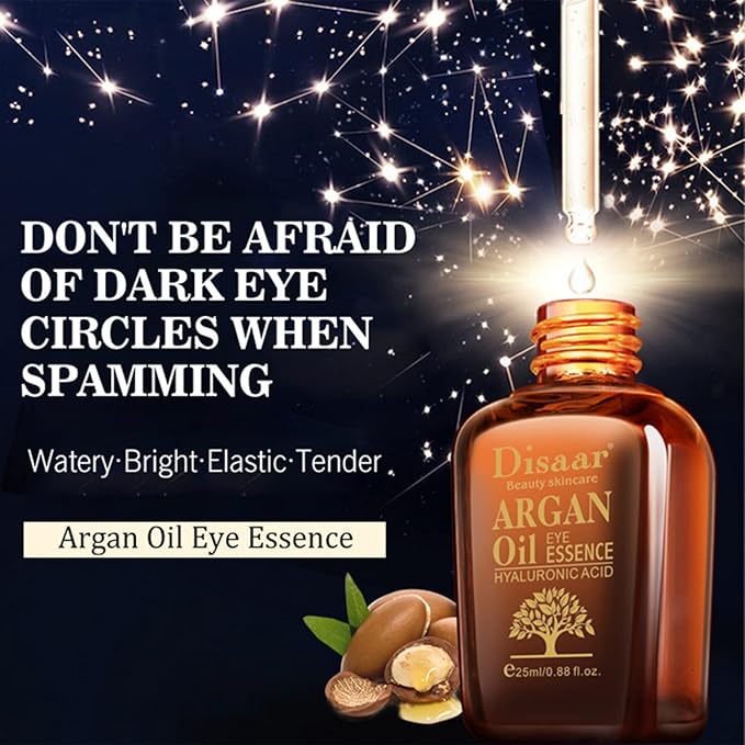 Argan Oil Eye Essence Hyaluronic Acid Anti-Wrinkle Anti-Aging Remove Eyes Pouch 25ml/0.88fl.oz-BrightBean Baby