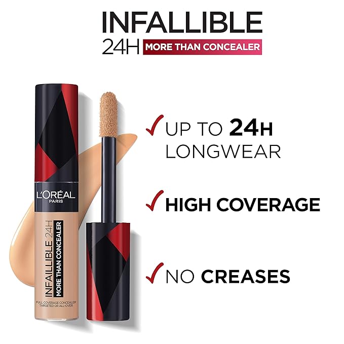 L'Oreal Paris Infallible More Than Concealer 11ml - 332 Amber-BrightBean Baby