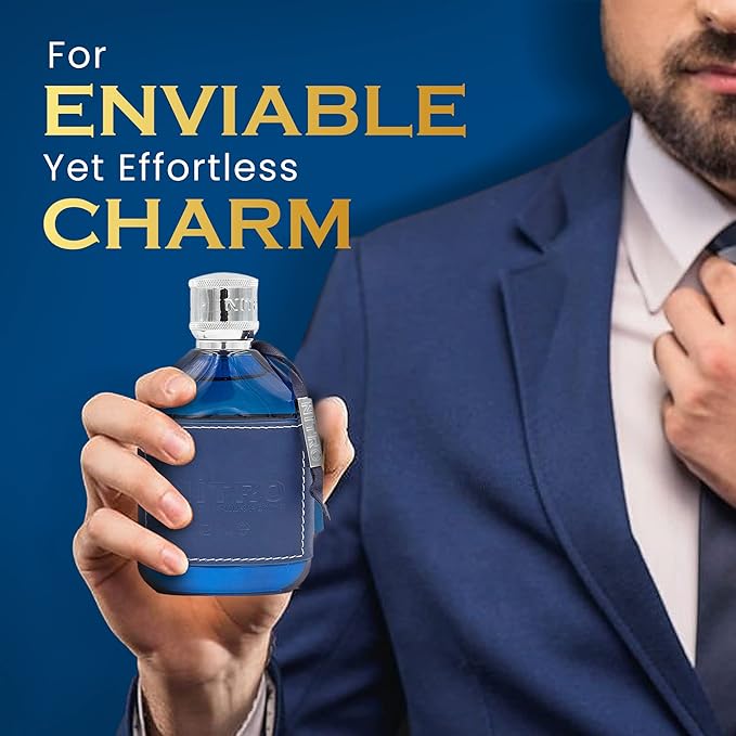 Nitro Blue Eau De Parfum - Uplifting Floral & Woody Fragrance - 3.4 Fl Oz-BrightBean Baby